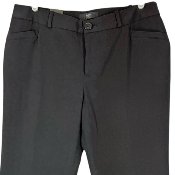 Mossimo Women's Modern Fit Mid Rise Black Stretch Bootcut Pants Size 8 NWT - Picture 3 of 10